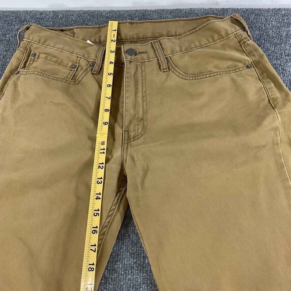 Levi's 514 Straight Jeans Men 34x34 Tan Khaki Denim Pants Levi Strauss 514 Strai